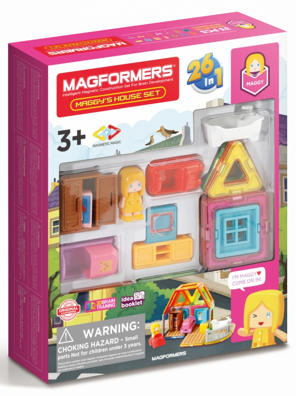 Magnetická stavebnice Magformers Mini Magdin domeček 33 dílků