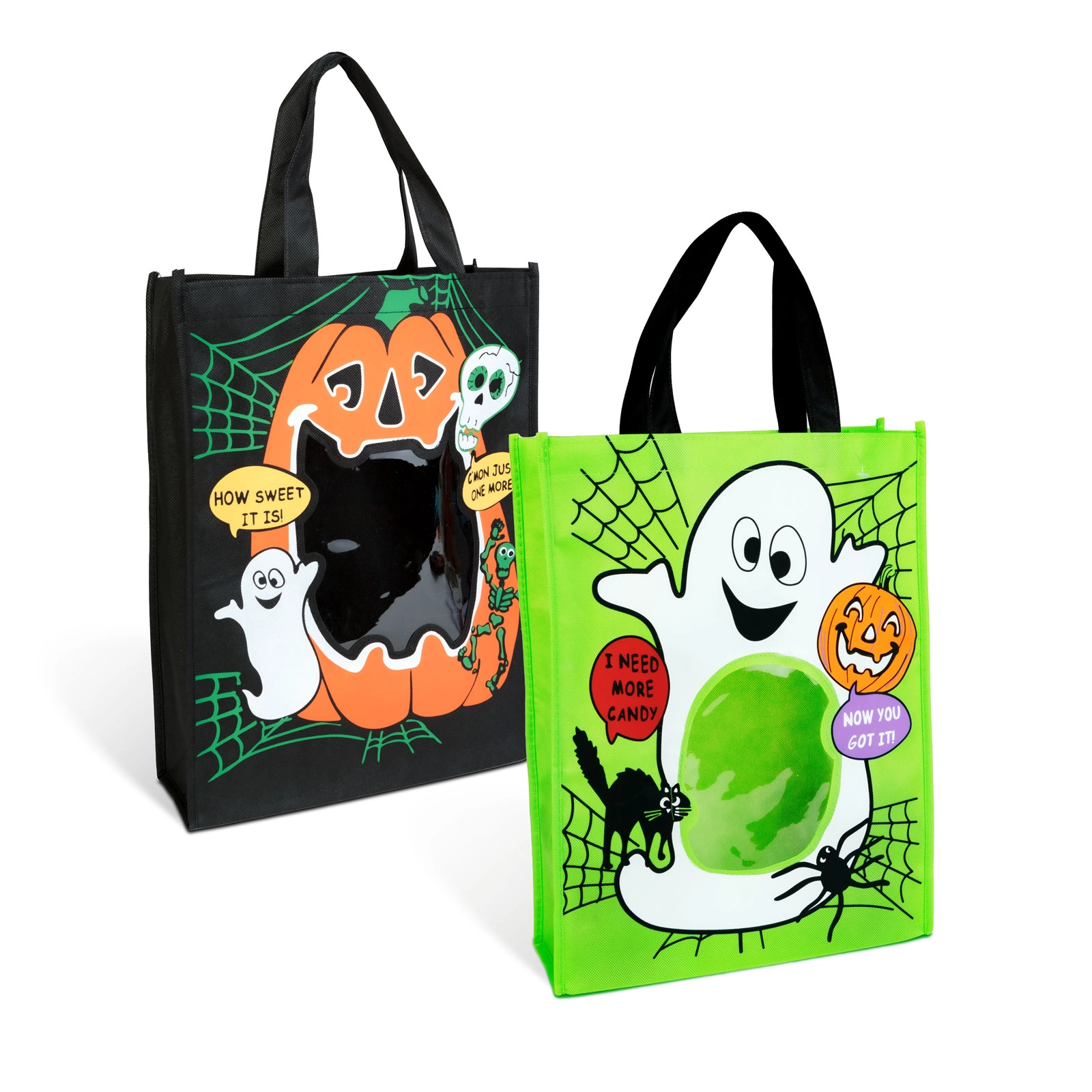 Halloweenová dárková taška s okénkem - 1 kus