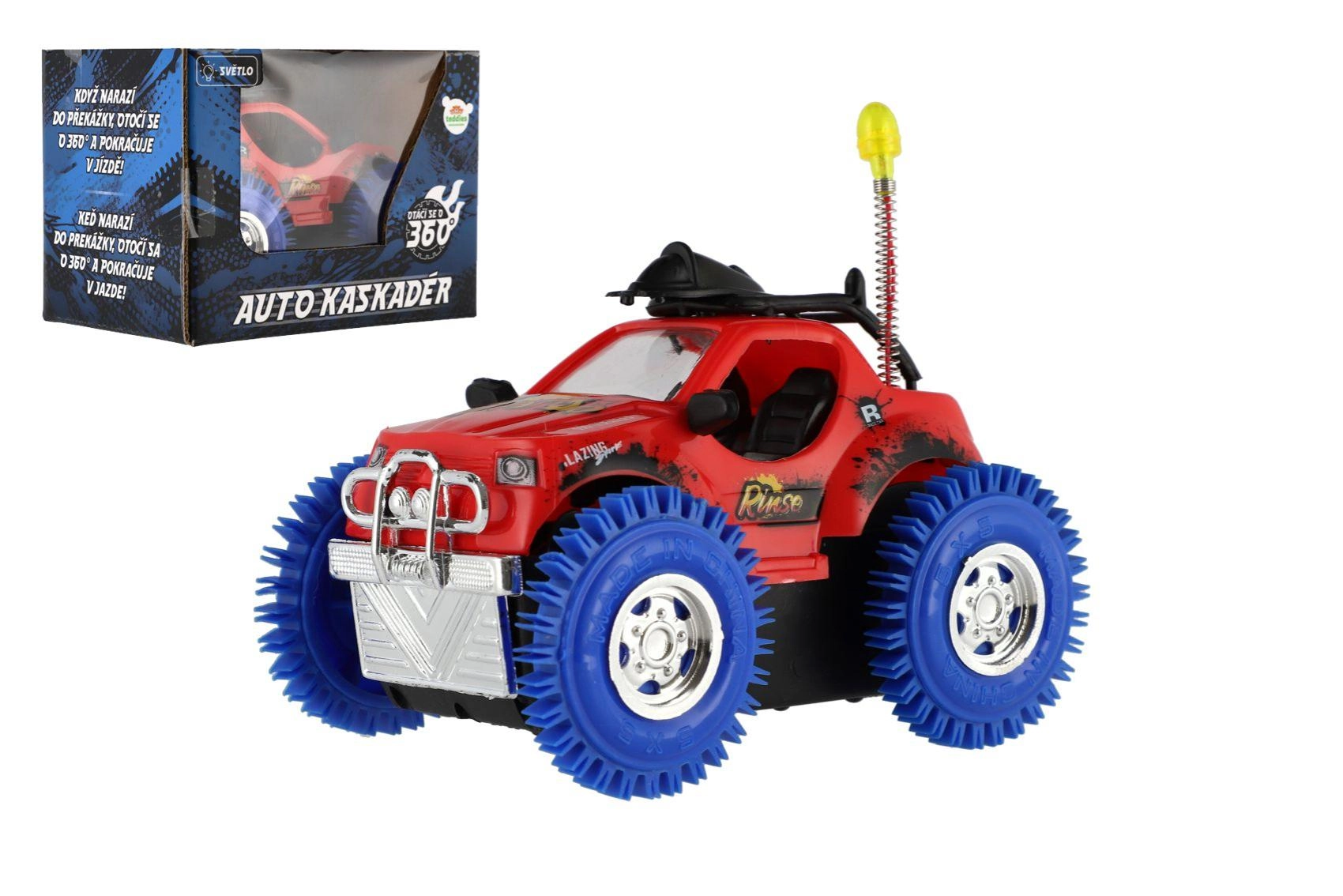 Kaskadérské auto na baterie se světlem a zvukem
