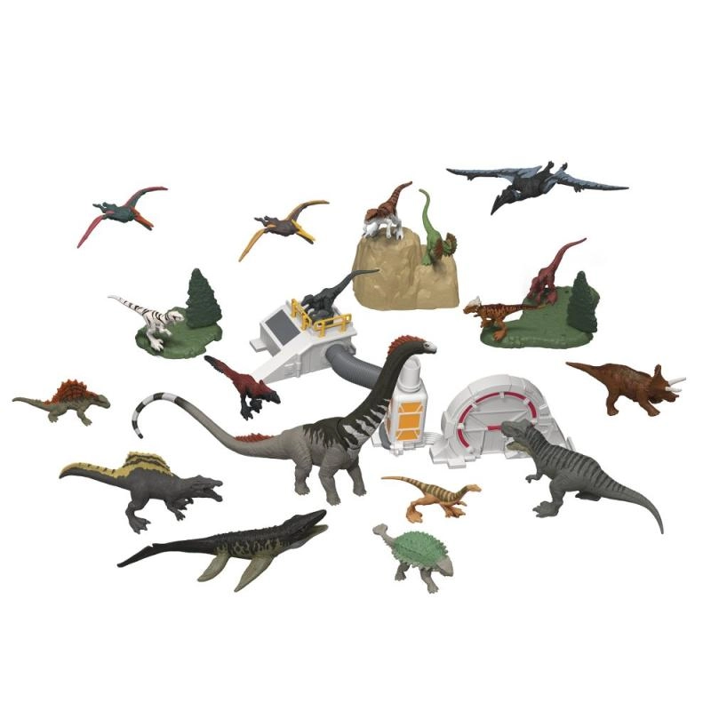 adventní kalendář JURASSIC WORLD 2025 – mini dinosauři a scéna