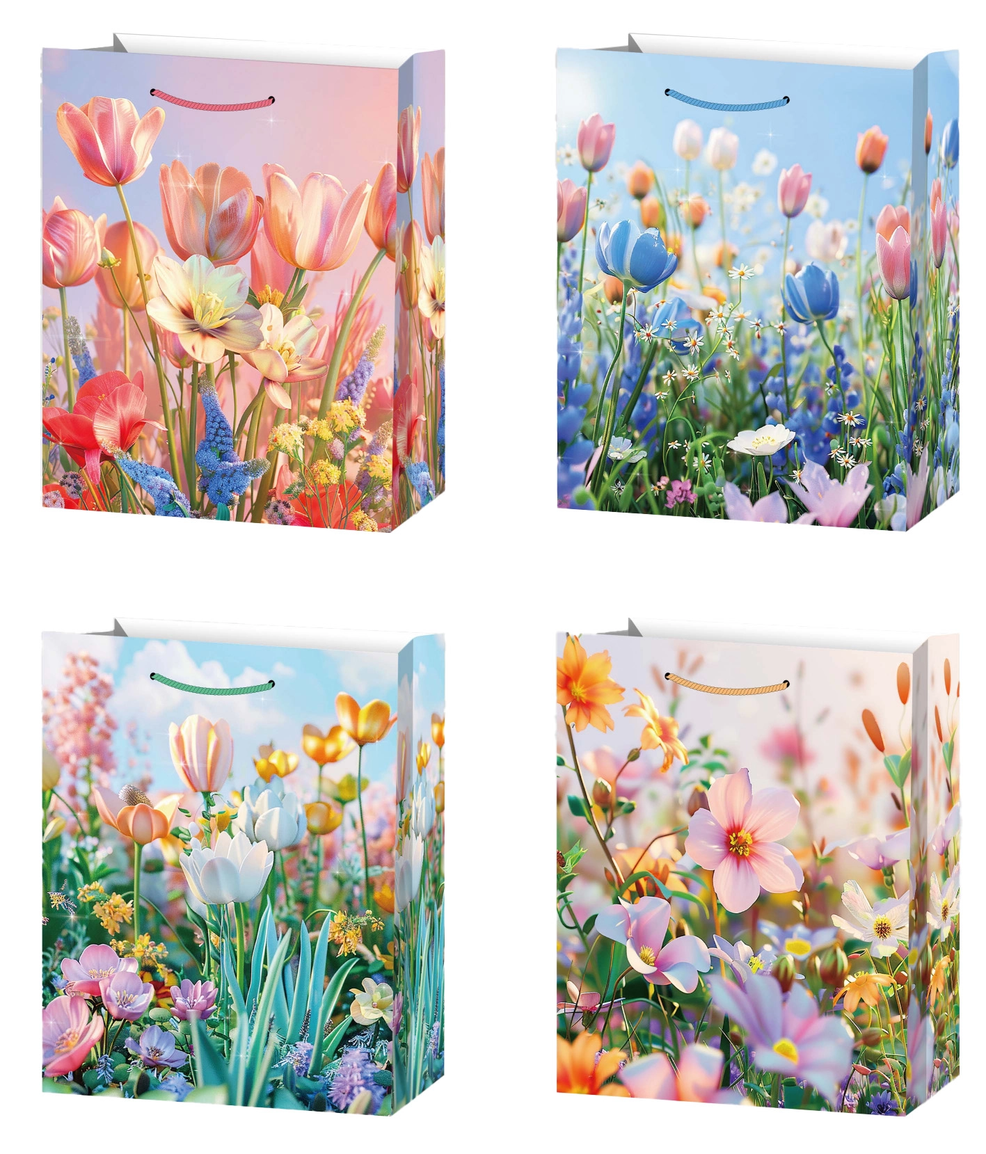 Dárková taška L luční kvítí