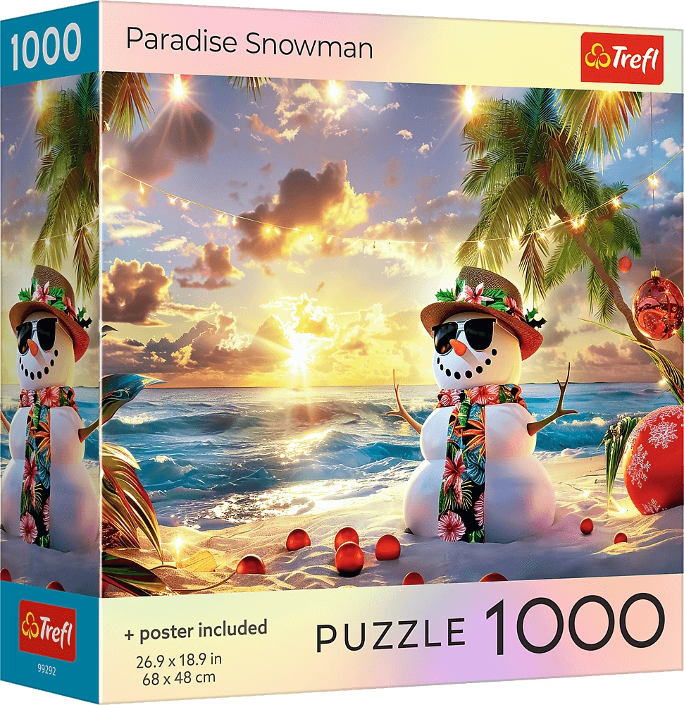 Trefl puzzle sněhulák v ráji 1000 dílků