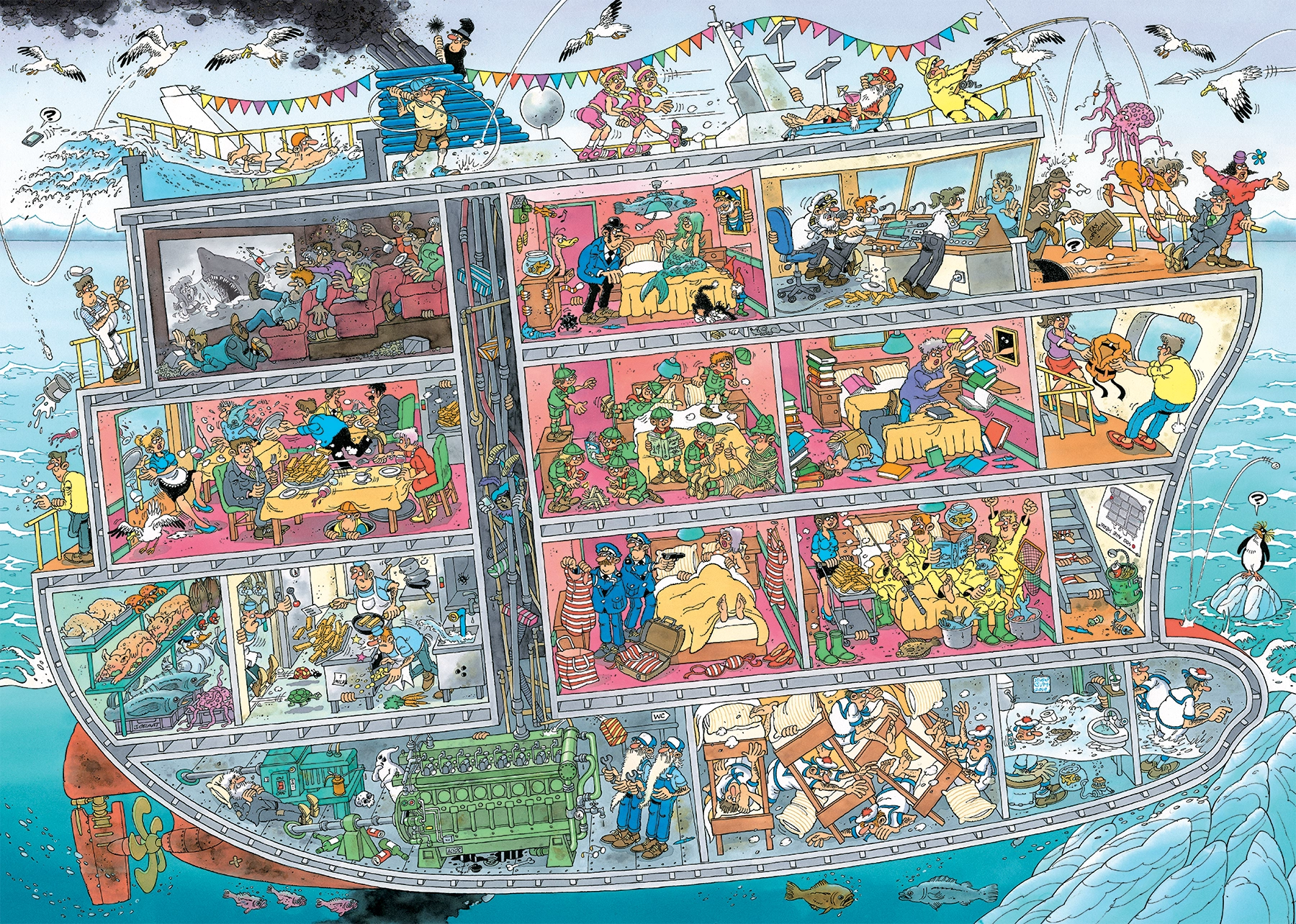 Puzzle Výletní loď 1000 dílků JUMBO