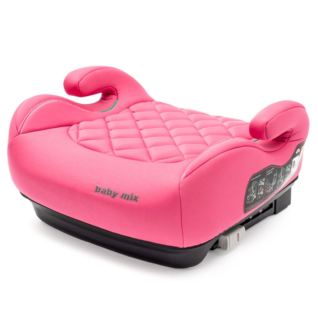 Autosedačka podsedák BABY MIX Hero Plus i-Size s ISOFIX, růžová