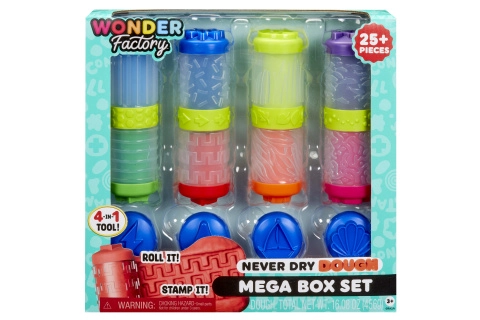 Masa plastyczna Wonder Factory Never Dry Dough Mega Box Set