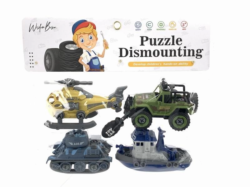 Sada montážních vozidel 4 ks