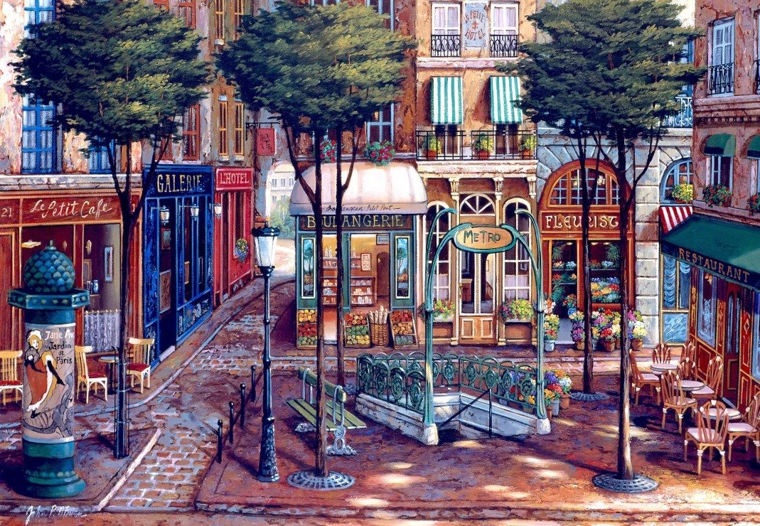 Puzzle Pařížské metro 1000 dílků BLUEBIRD