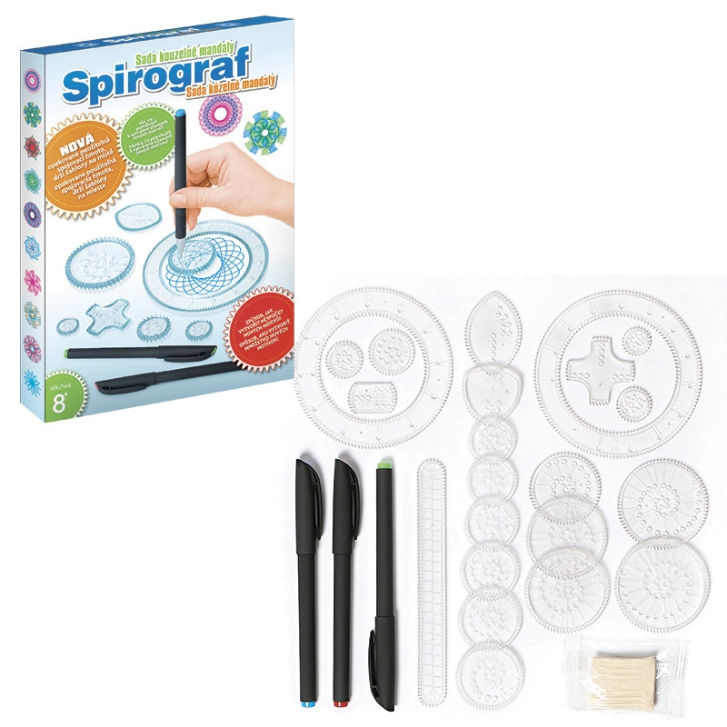 Levně Spirograf deluxe sada pro kreativní kreslení