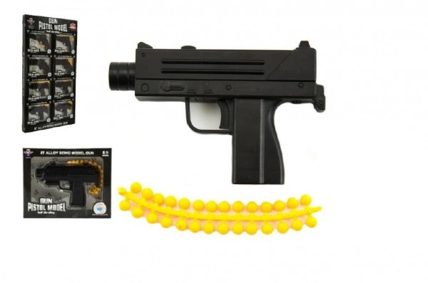 Teddies Pistole kov/plast 10cm na měkké kuličky, více druhů