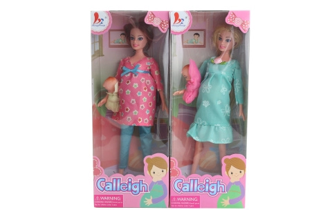 Panenka s těhotenským bříškem a miminkem, kloubová