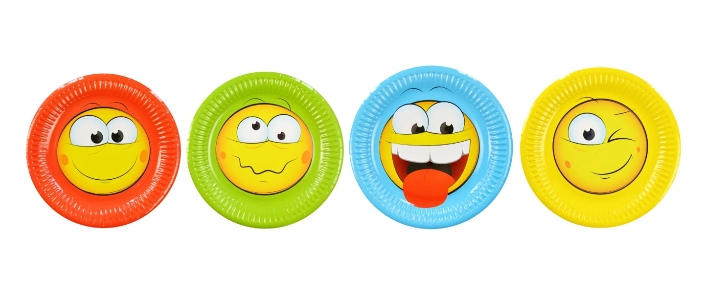 Papírové talíře Minki 18 cm, 8 ks