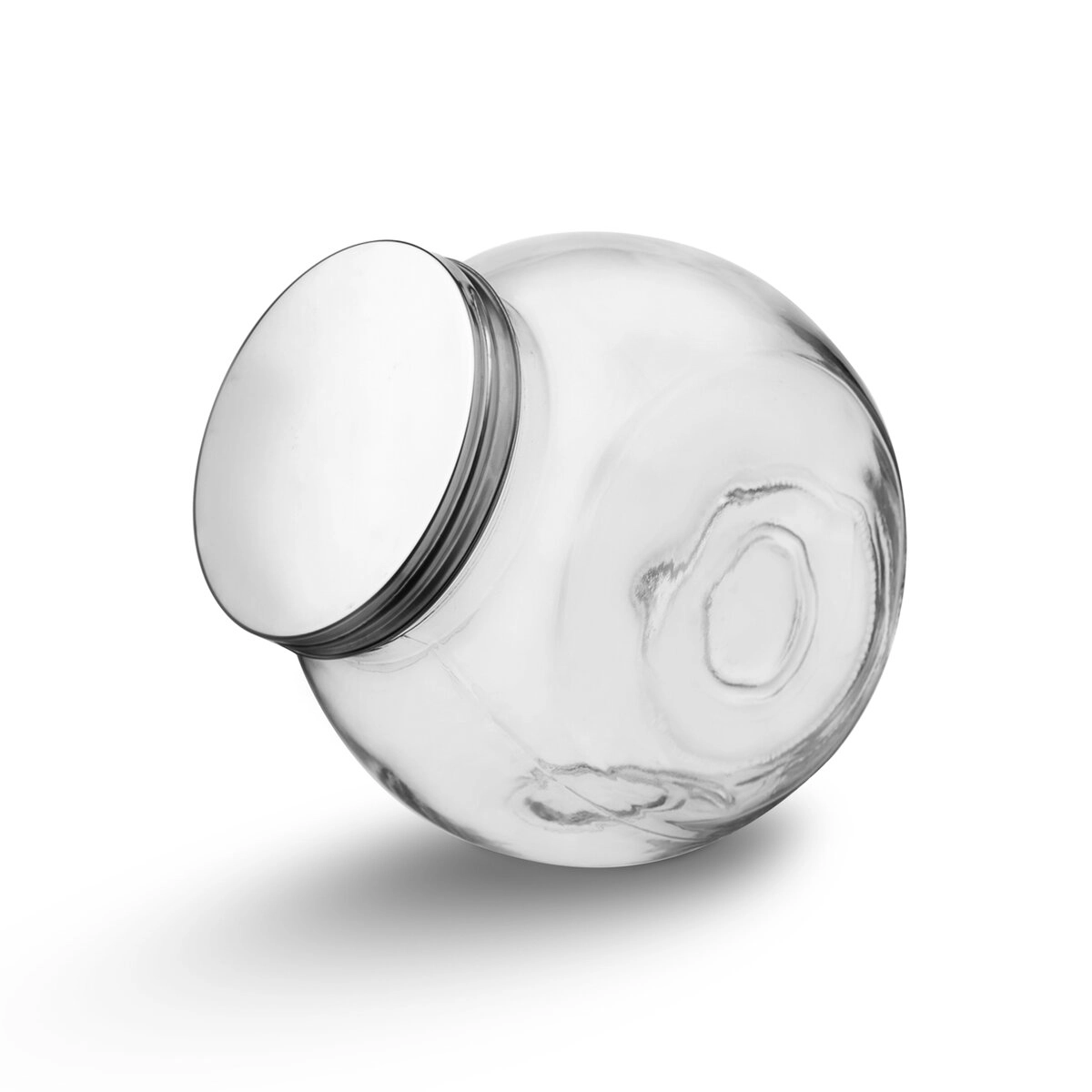 Skleněná dóza s nerezovým víkem 0,5 l