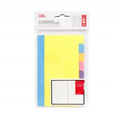 Sada rozřazovačů do bloku s pravítkem Albi