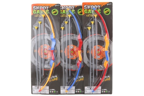 Velký plastový luk se šípy s přísavkami