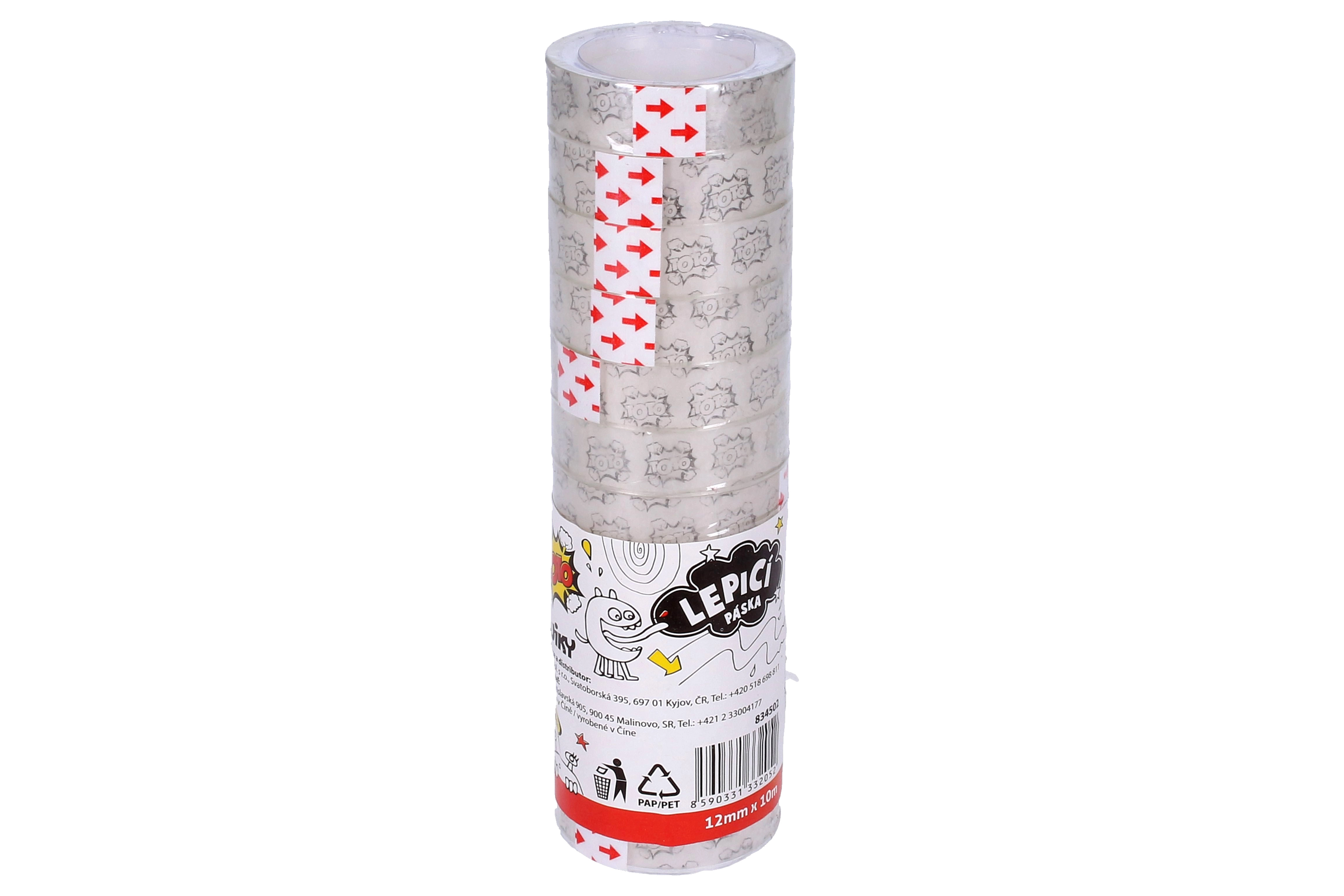 Levně Reas Pack Samolepicí páska 12 mm x 10 m