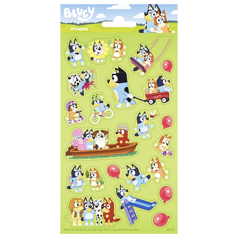 Samolepky BLUEY 10,2 × 20 cm