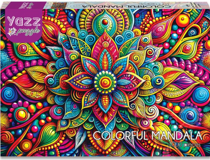 YAZZ puzzle barevná mandala 1000 dílků