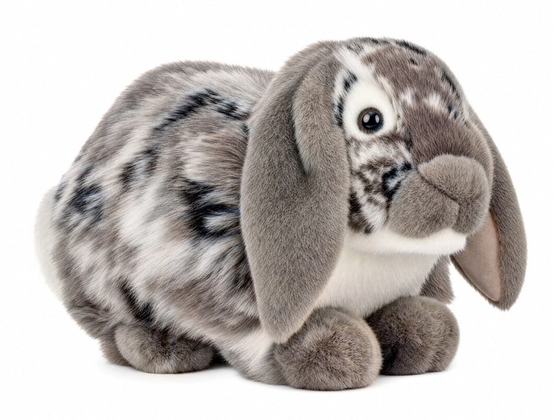 Plyšový francouzský králík šedý 28 cm