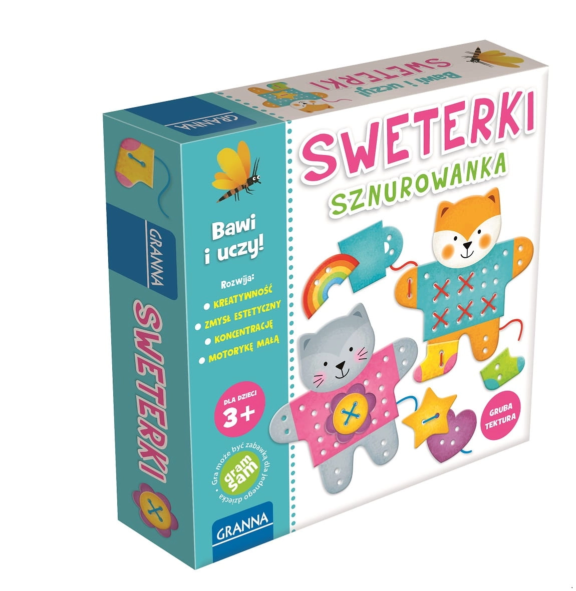 Levně Šněrovací svetříky granna – kreativní hra pro děti od 3 let
