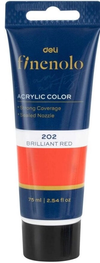 Akrylová barva 75ml Červená KARTONPP