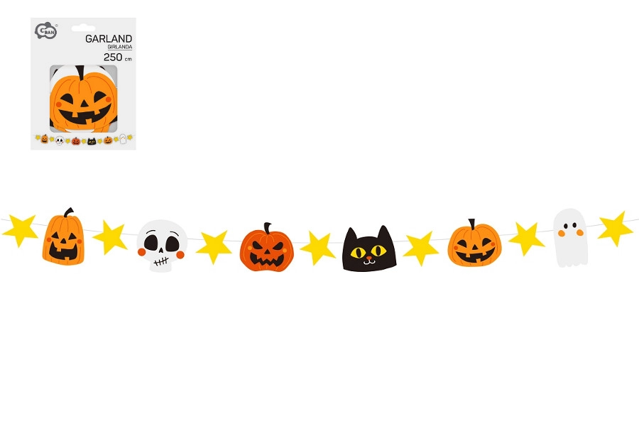 Papírová girlanda Halloween 250 cm
