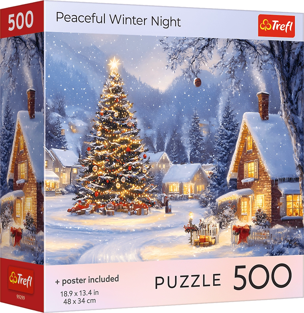 Levně Puzzle Klidná zimní noc 500 dílků TREFL