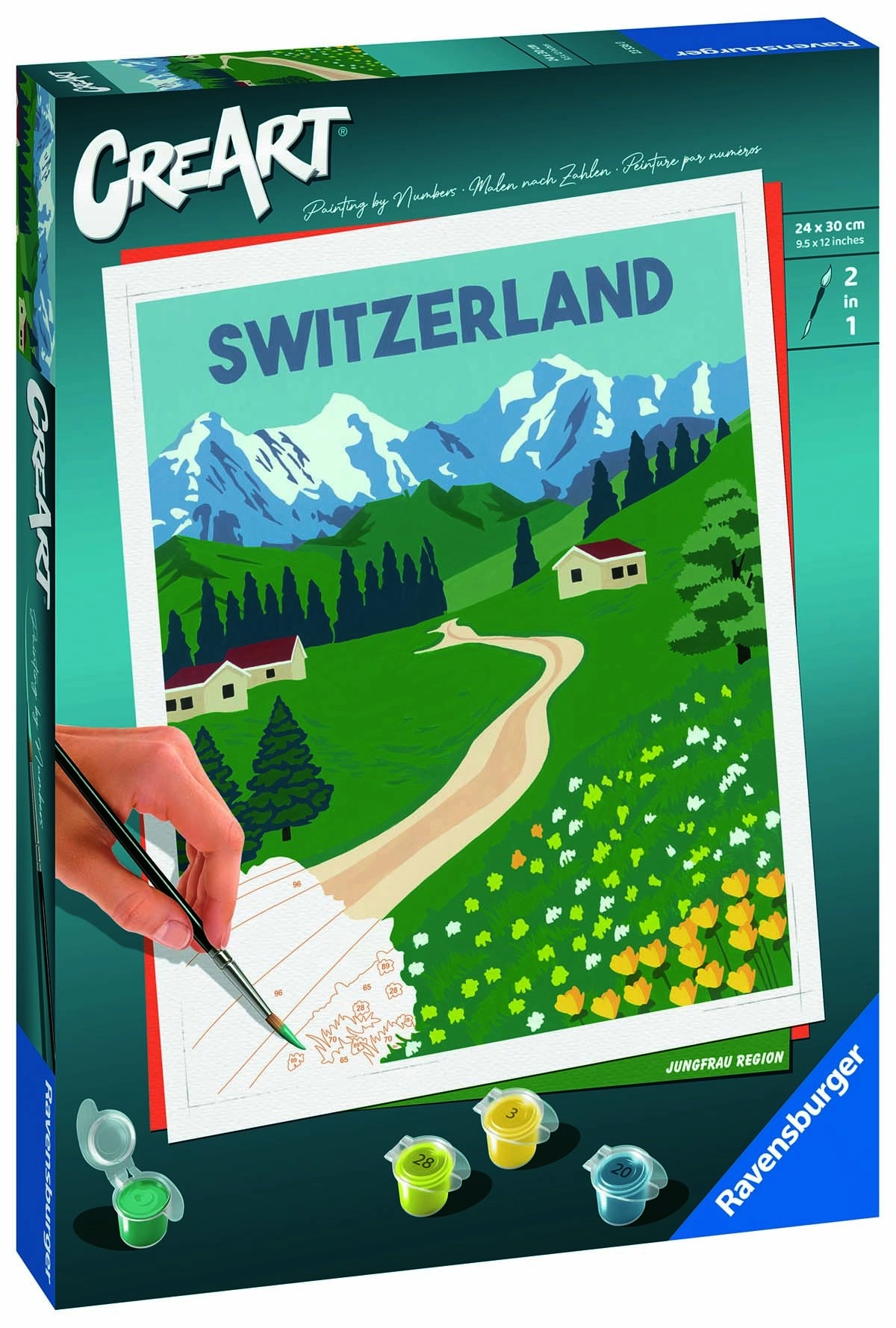 CreArt Jungfrau Region – malování podle čísel pro děti a teenagery