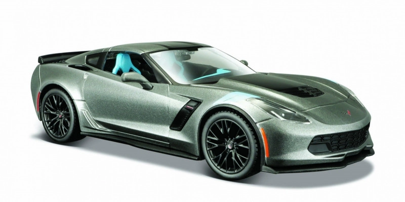 Levně Maisto 2017 Corvette Grand Sport metal šedá 1:24