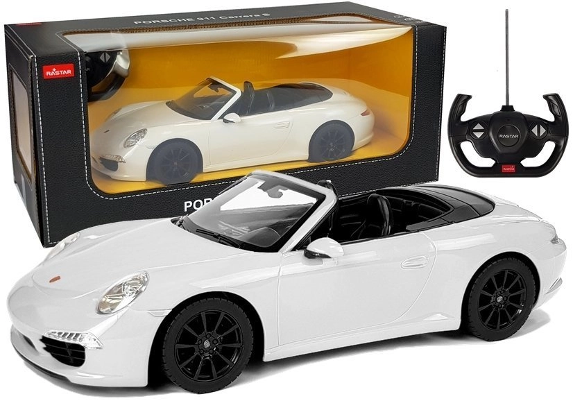 RC auto Porsche 911 Carrera S Rastar 1:12 – Bílé