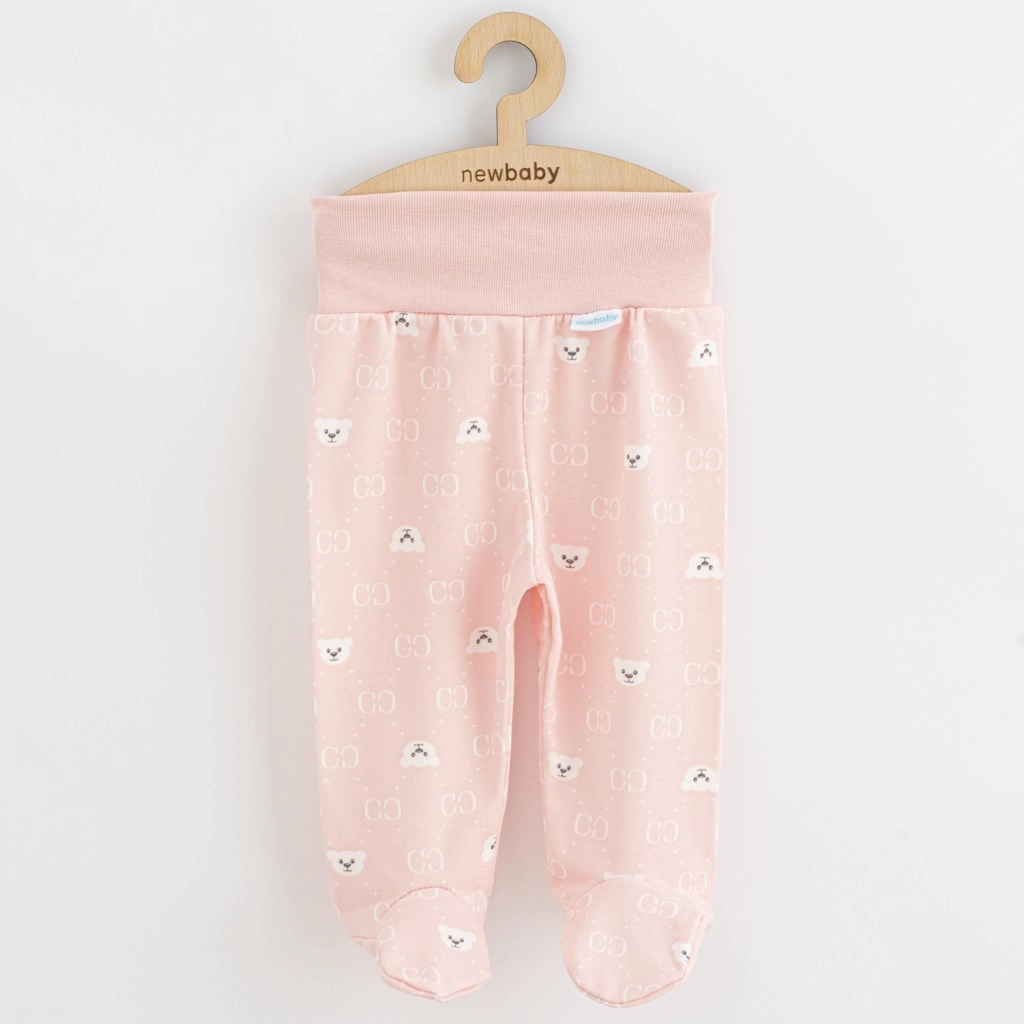 Dojčenské polodupačky s medvídkem New Baby Classic II, bílá, vel. 56 (0–3 měsíce)