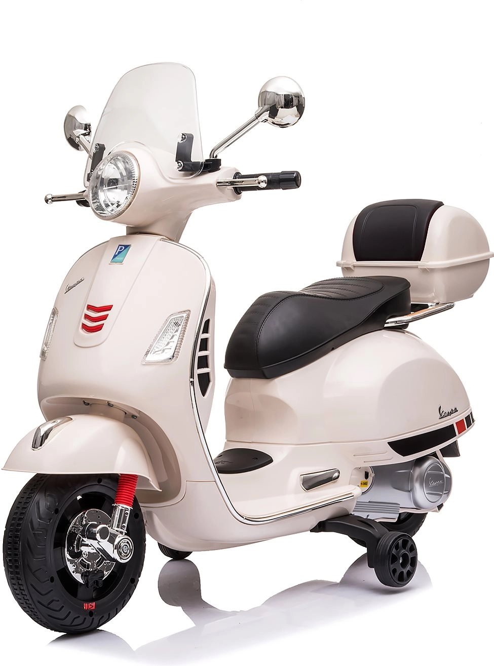 Chipolino elektrická dětská motorka Vespa GTS bílá