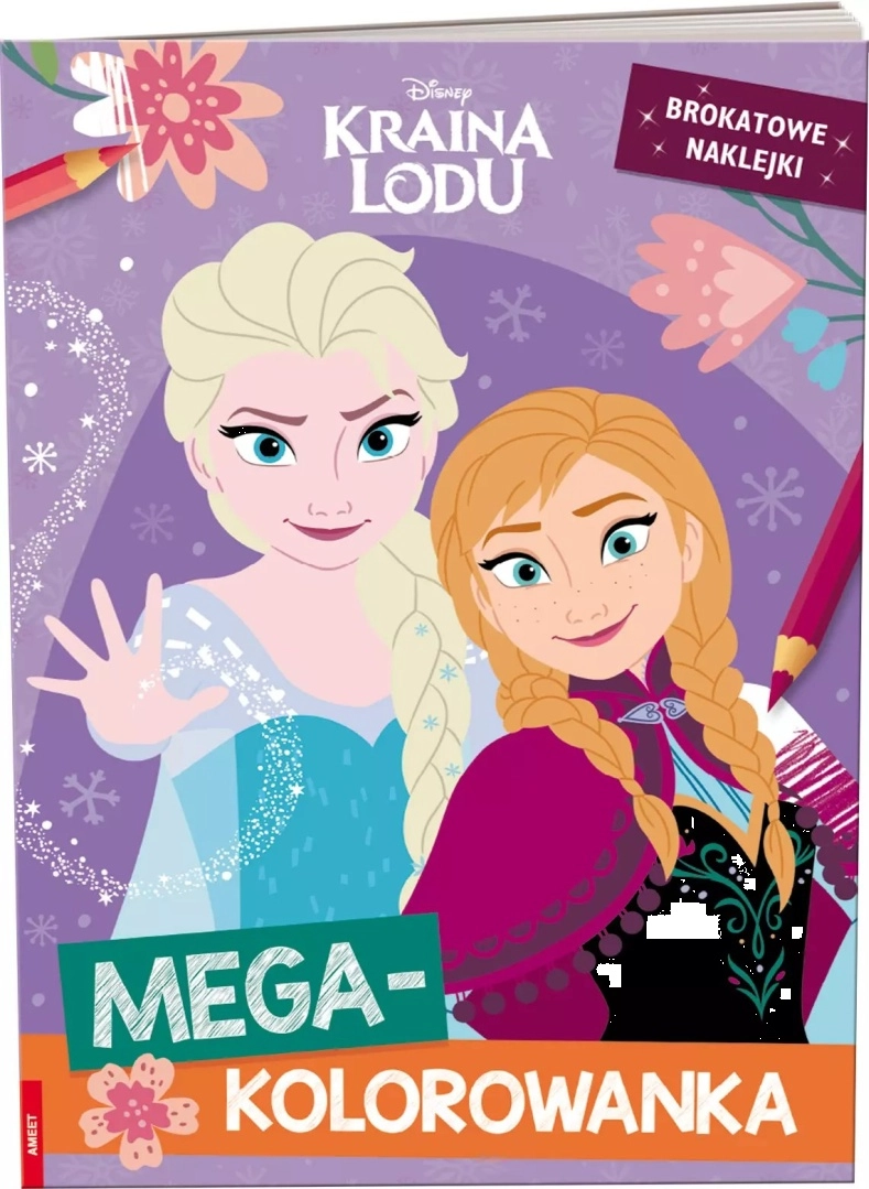 Ledové království megakolorovánka s třpytivými samolepkami