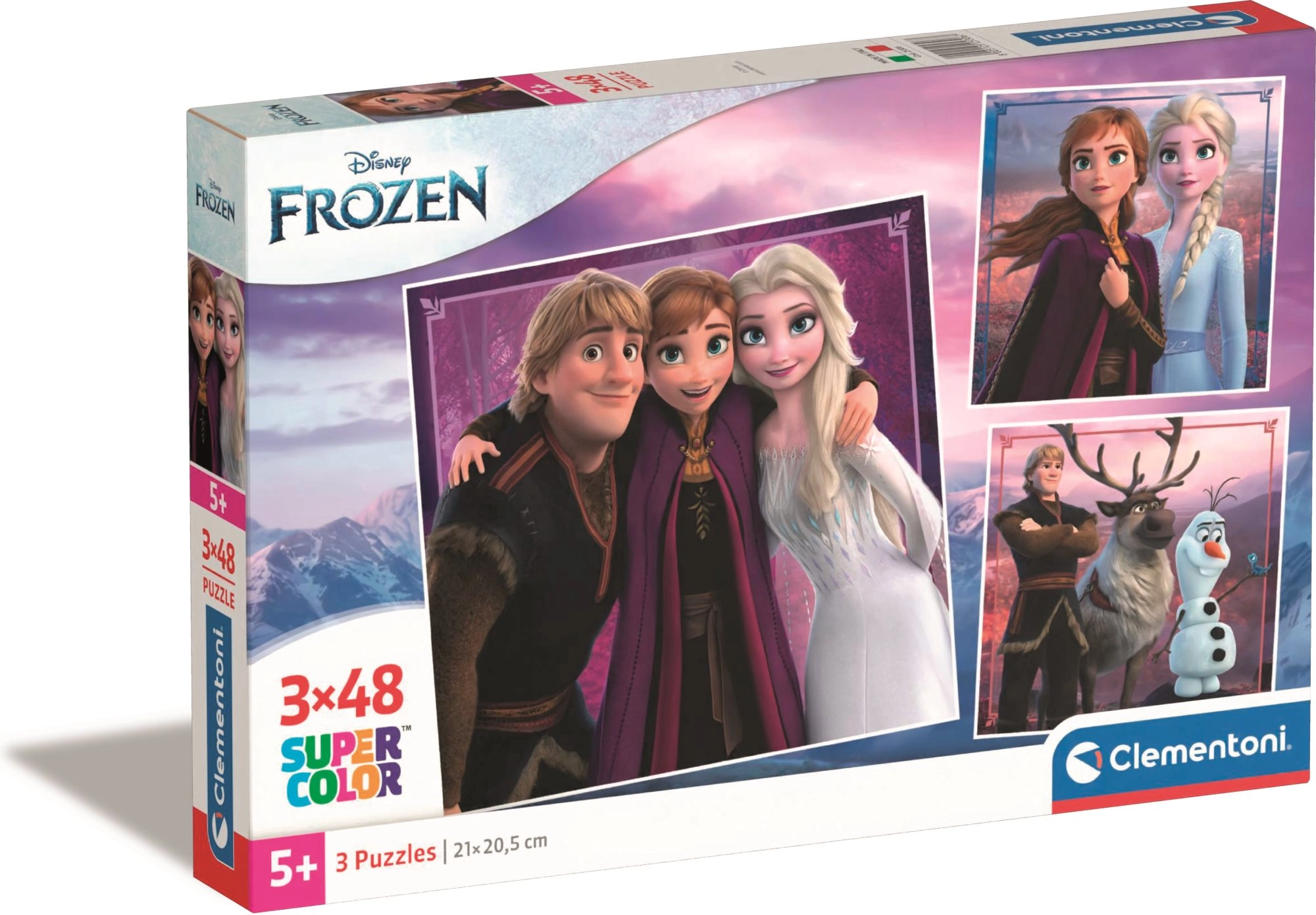 Levně Clementoni puzzle Ledové království 3×48 dílků
