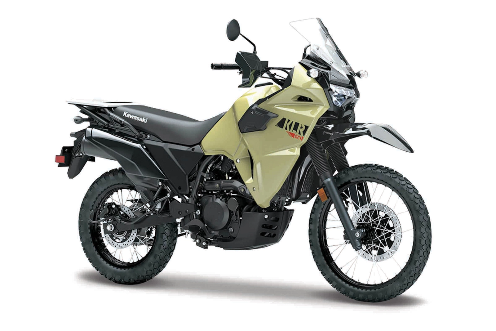 Maisto motocykl Kawasaki KLR 650 khaki černá 1:18