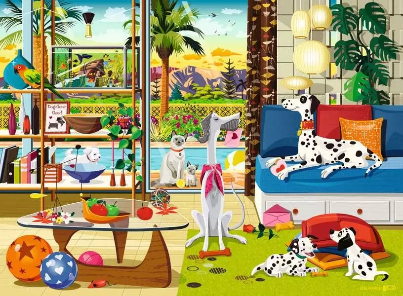 Ravensburger domácí mazlíčci z Palm Springs 500 dílků