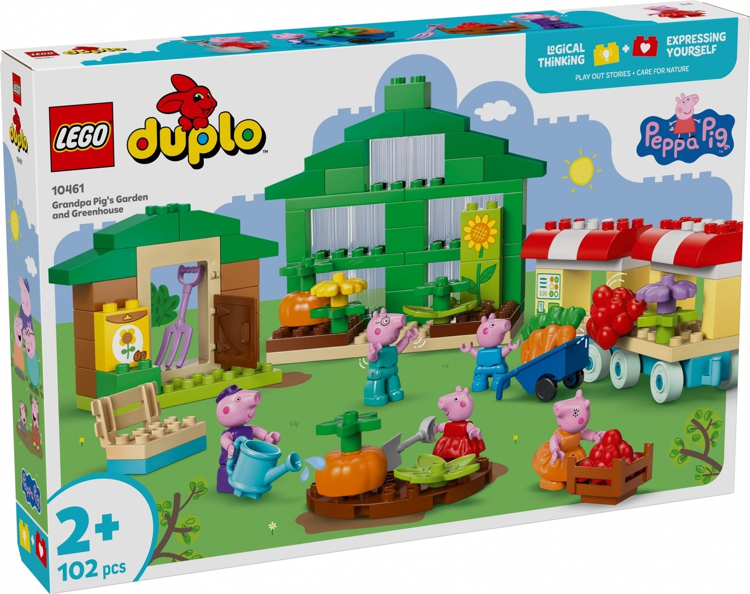LEGO DUPLO Peppa Pig zahrada a skleník dědečka prasátka