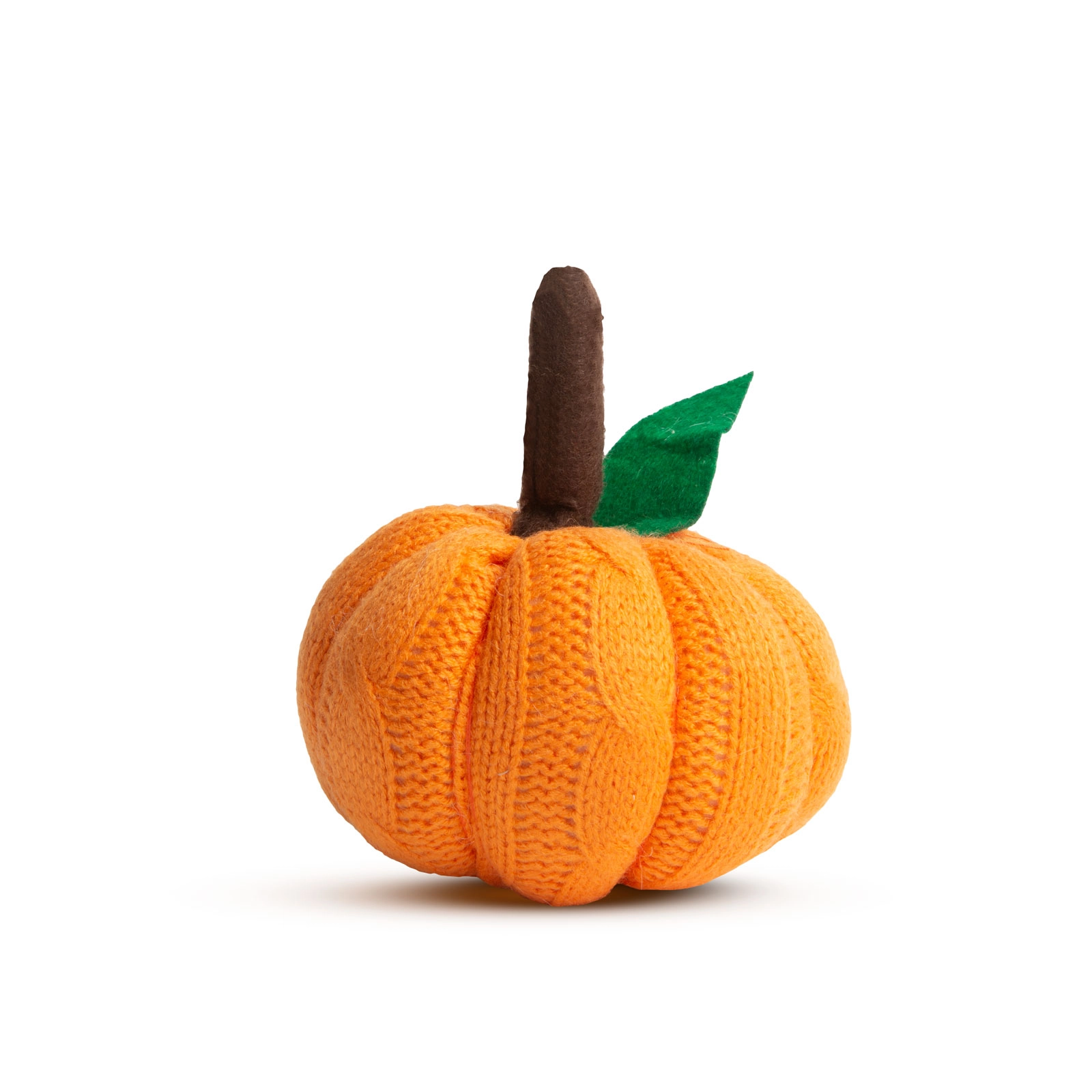 Halloweenská textilní dekorace dýně oranžová