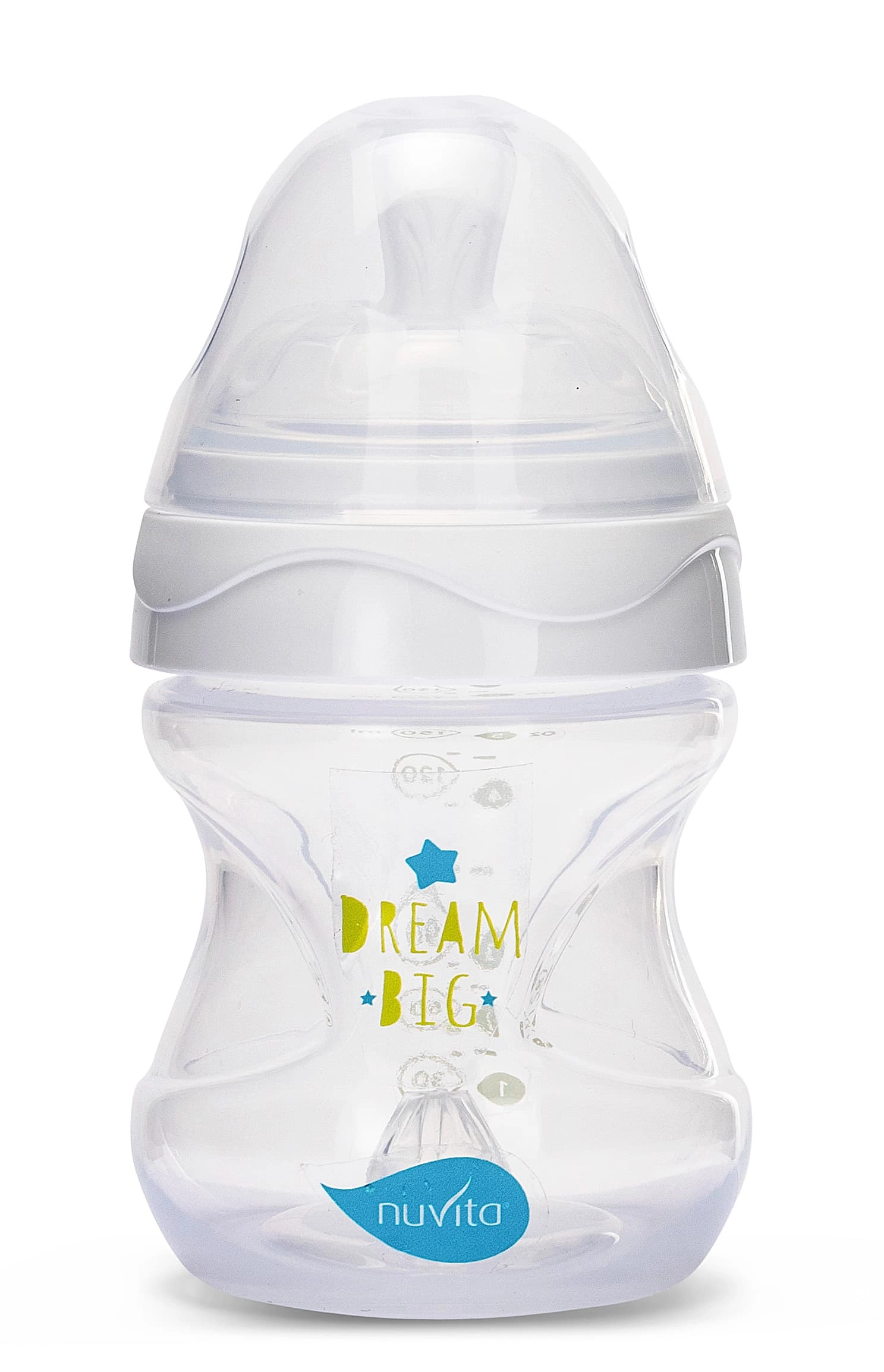 Nuvita lahvička Mimic Transparent white 150ml