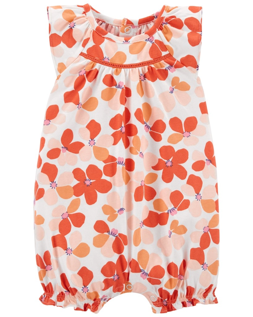 Levně CARTER'S Overal letní Orange Floral dívka