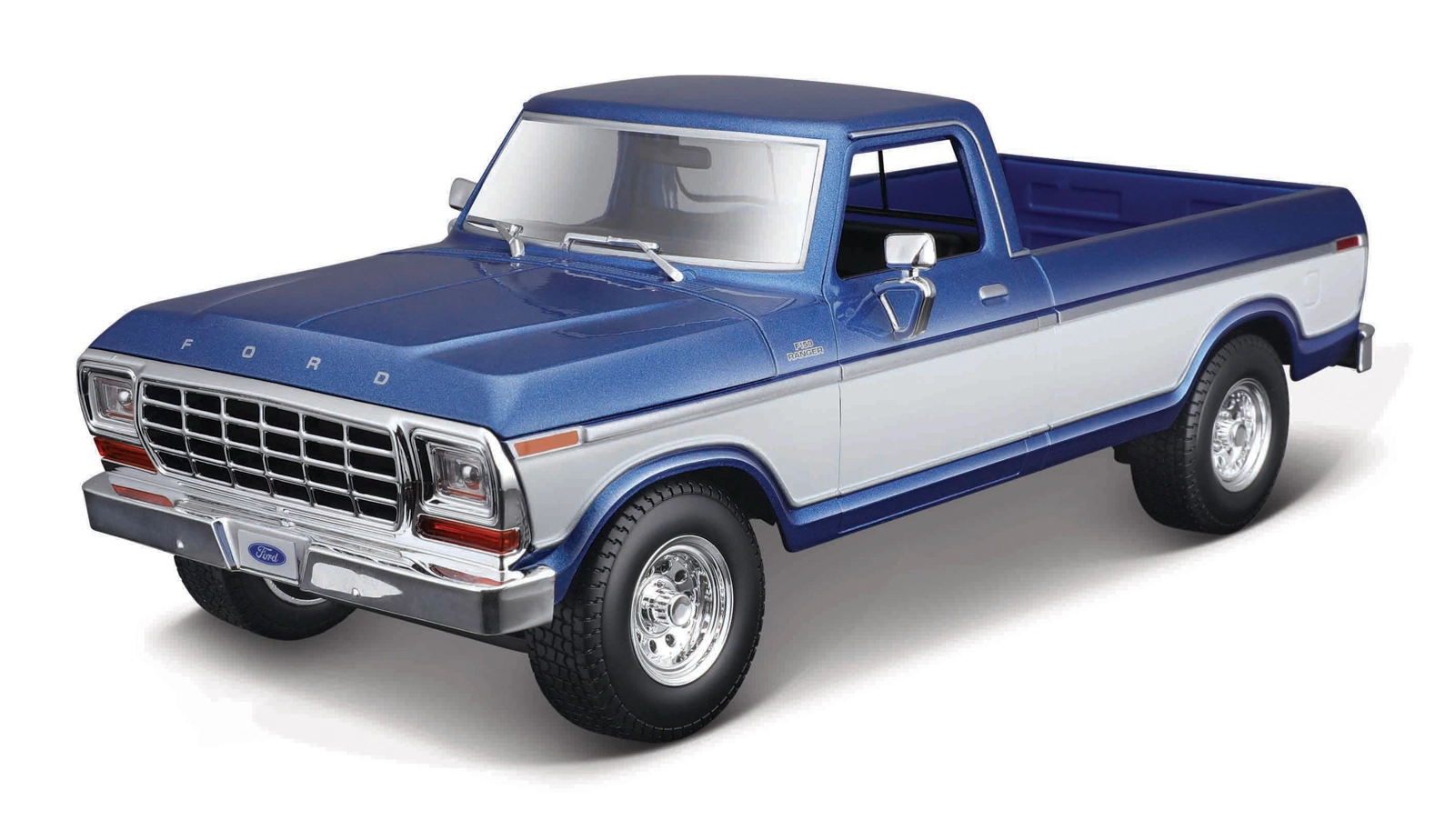 Levně Maisto 1979 Ford F150 Pick-up metal modrá bílá 1:18