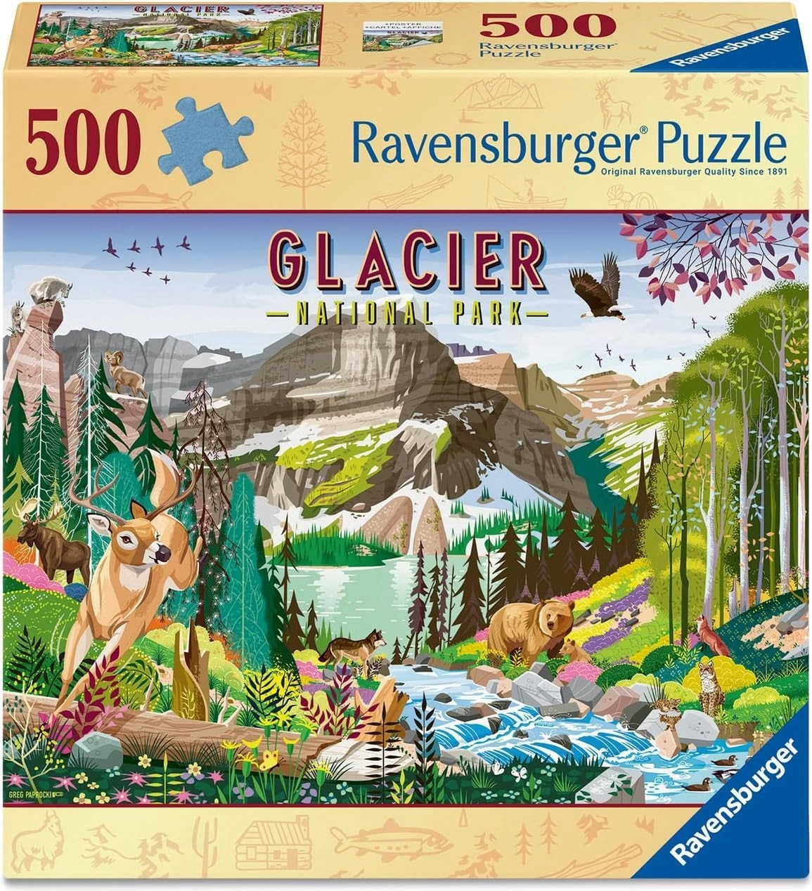 Ravensburger puzzle National Park: Glacier 500 dílků