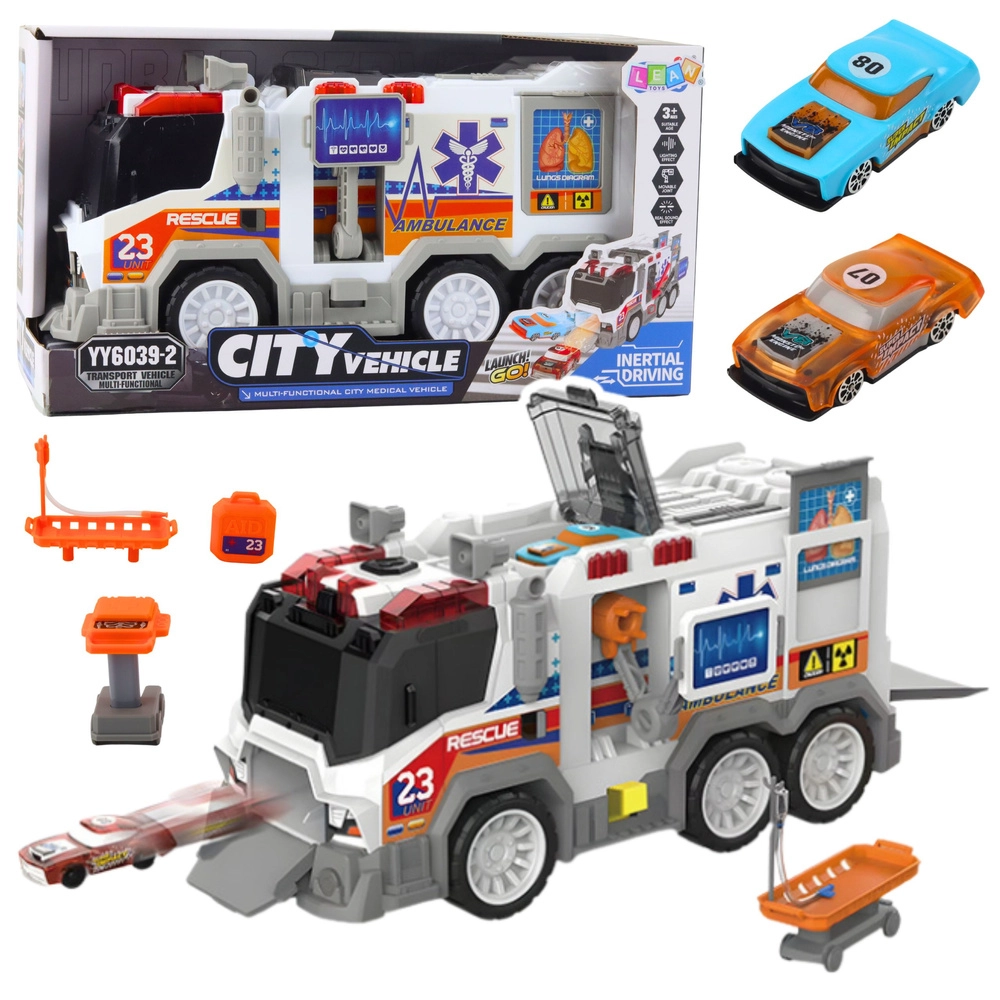 městská sanitka – hračka se světly a zvuky