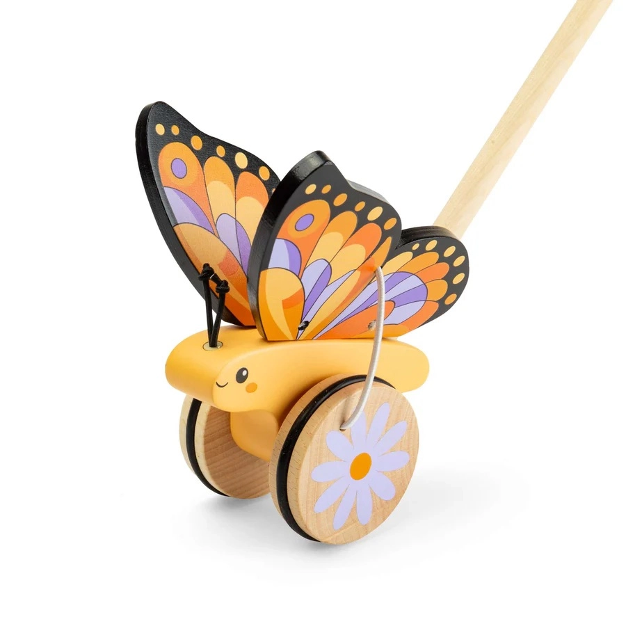 Bigjigs Toys dřevěný jezdík motýlek