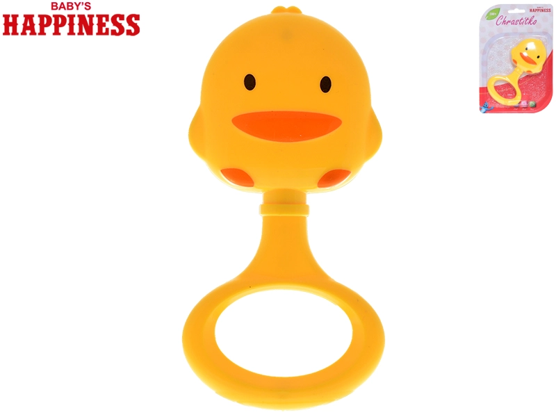 Chrastítko kačenka 13 cm pro miminka