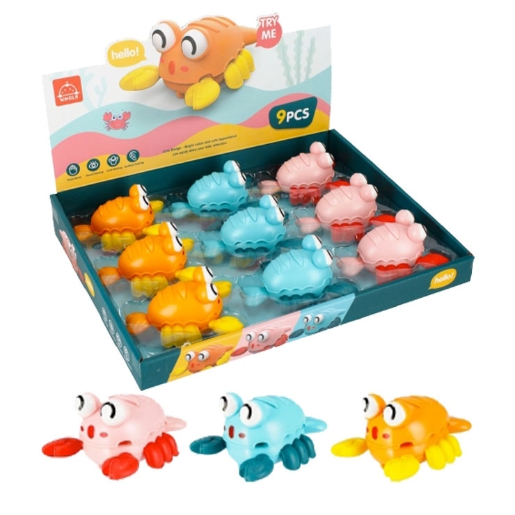 Krab na kolečkách – mechanická pohyblivá hračka 12 cm