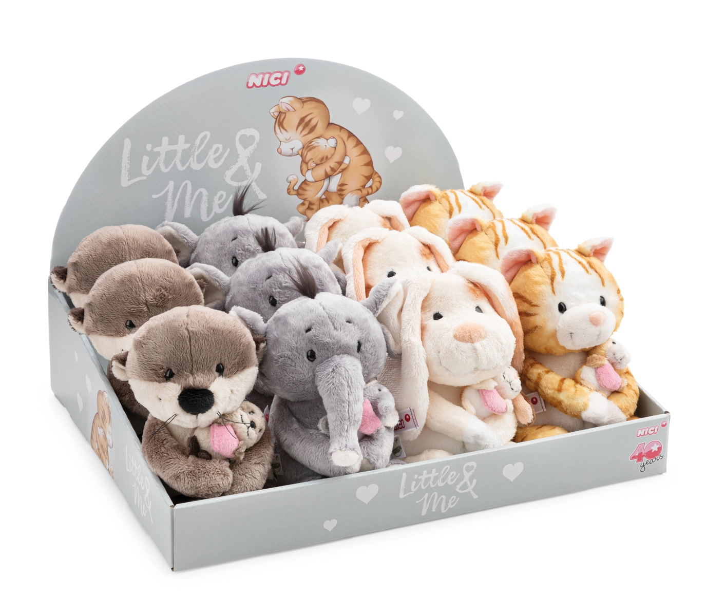NICI plyšový pultový display Little & Me 20 cm (12 ks)