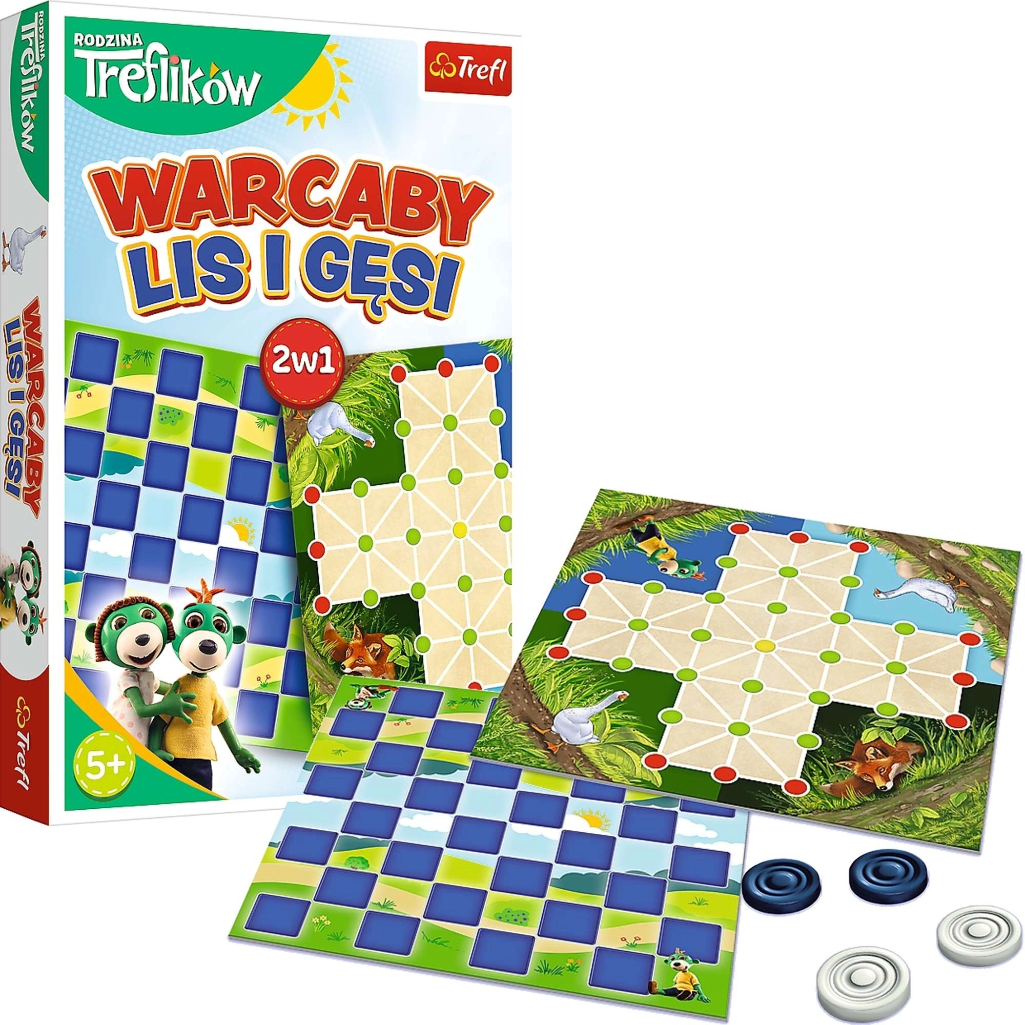Rodina Trefíků hra 2v1 dáma a liška a husy