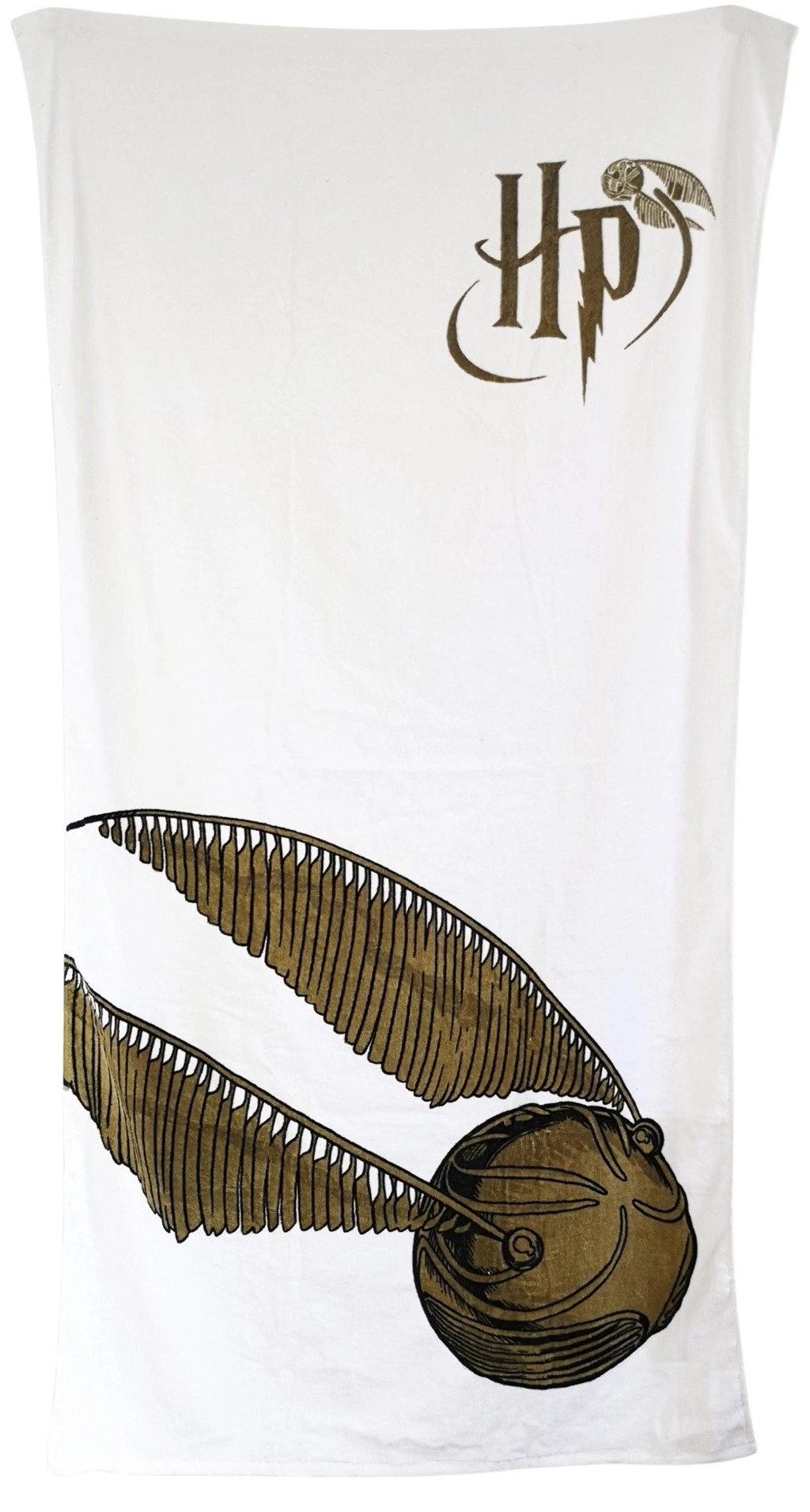 CurePink: | Osuška - ručník Harry Potter: Zlatonka - Golden Snitch (75 x 150 cm) [93214]