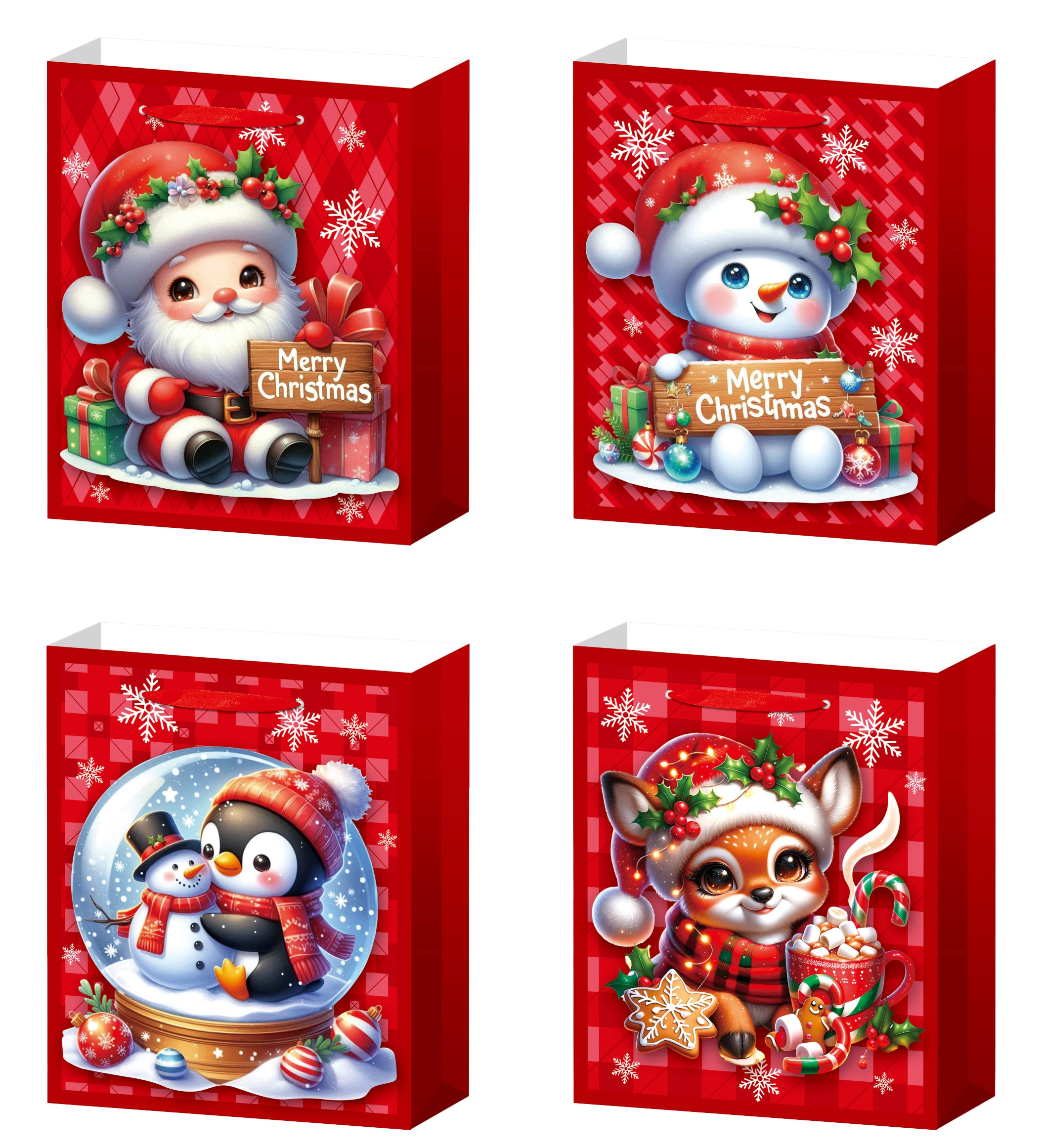 Dárková taška M vánoce