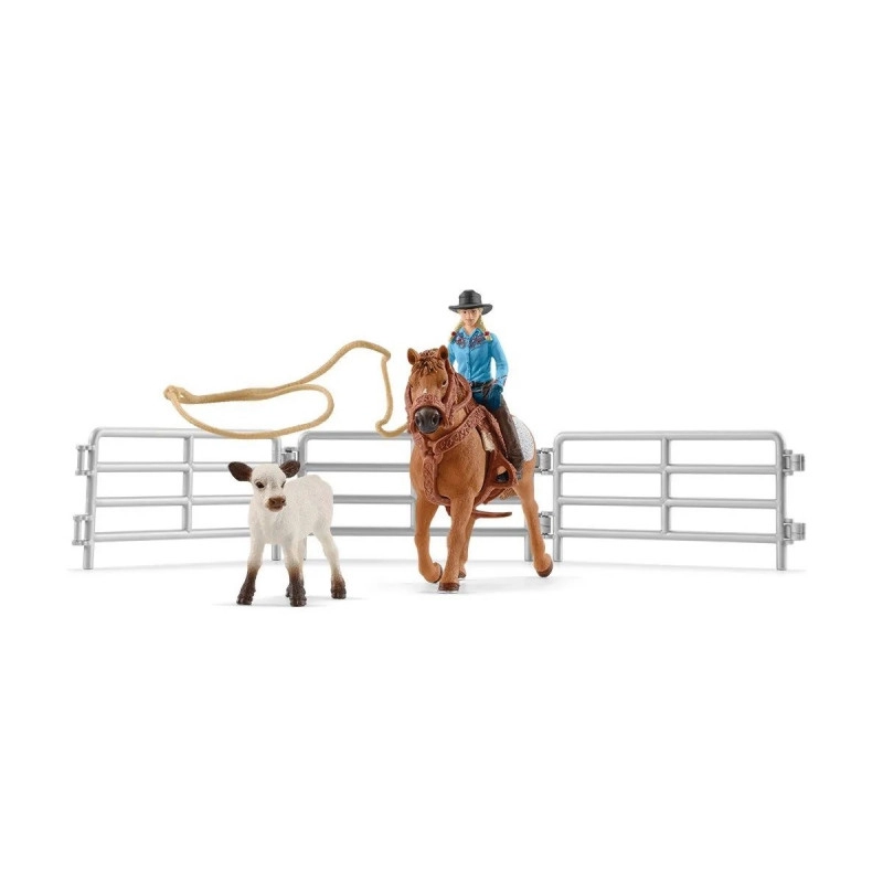 Levně Schleich Farm World kovbojka s lasem